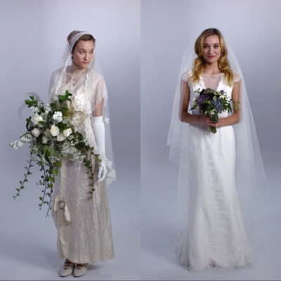 100 rokov svadobných šiat v 3 minútach – Pozrite, ako sa menili nevesty od roku 1915