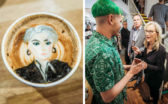 Kapučíno trochu inak: Brian maľuje portréty hviezd do kávy