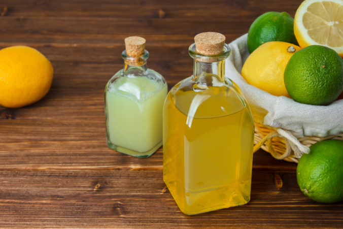 citrónová šťava a olivový olej