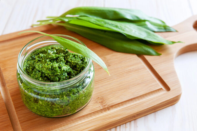 Jarné pesto z medvedieho cesnaku